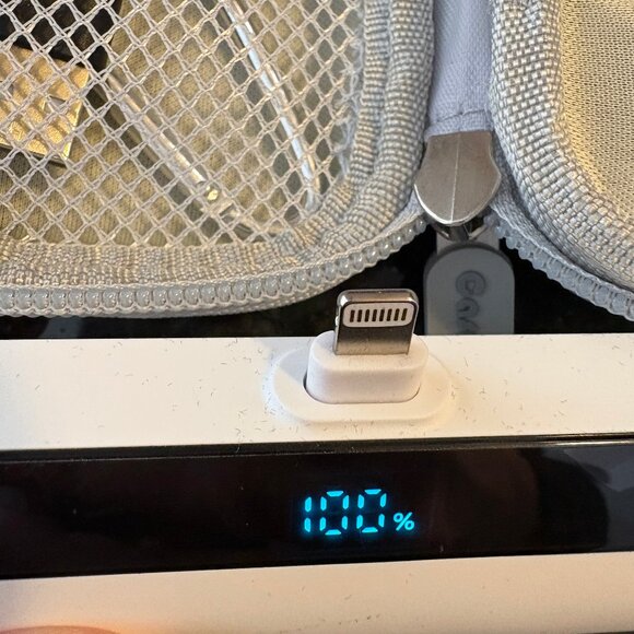 5200mAh Mini Portable Charger Power Bank with USB-C Cable plus storage case. - Picture 3 of 7